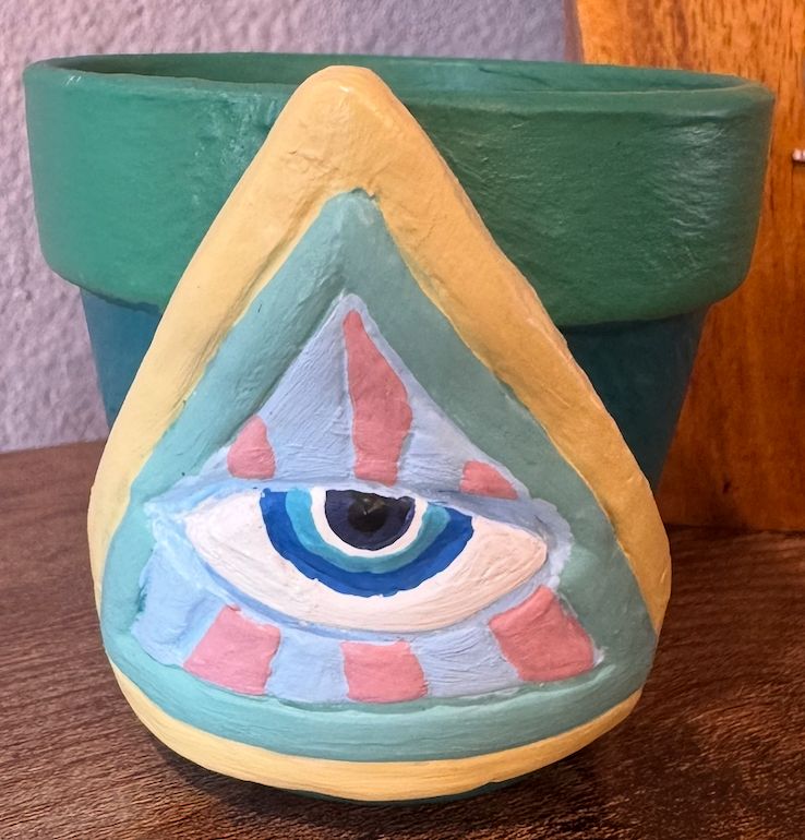 Acadiana Custom Creations Evil Eye Pot 2