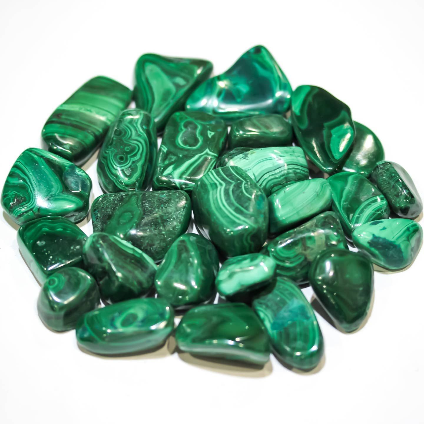 Malachite Tumbled 1.1Lbs-1/2 kilo