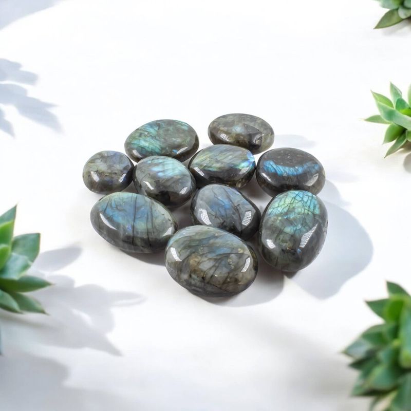 Labradorite Palm Stone LARGE