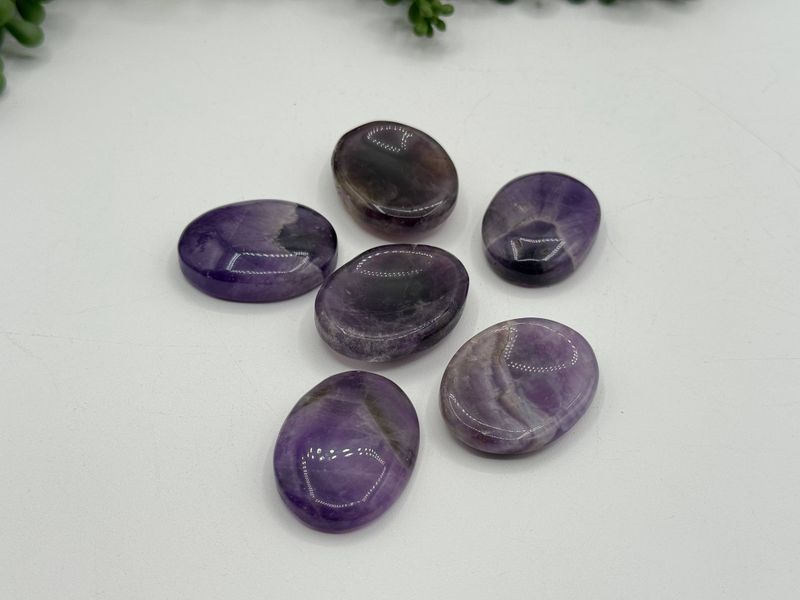 Amethyst Worry Stones 40x30x8mm (1 piece)