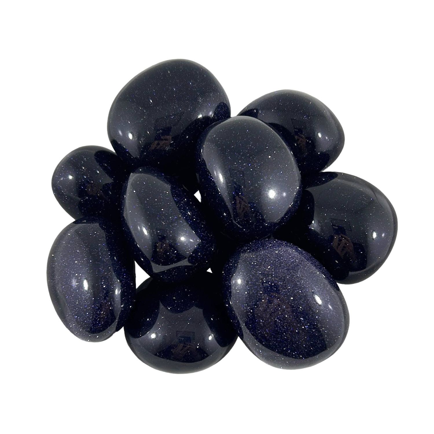 Blue Goldstone Tumbled 30-45mm 1KG/2.2lbs