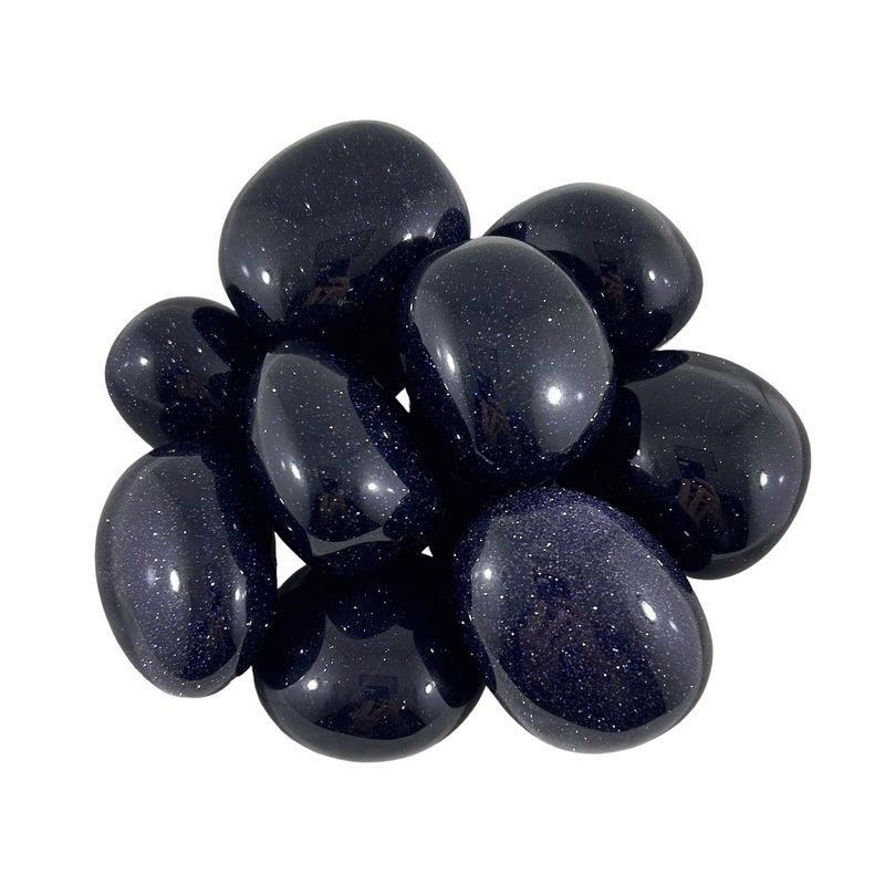 Blue Goldstone Tumbled 30-45mm 1KG/2.2lbs