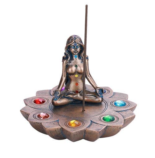 Yoga Meditation Seven Chakra Incense Burner C/24
