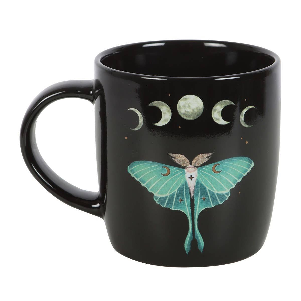 Dark Forest Luna Moth Ceramic Mug