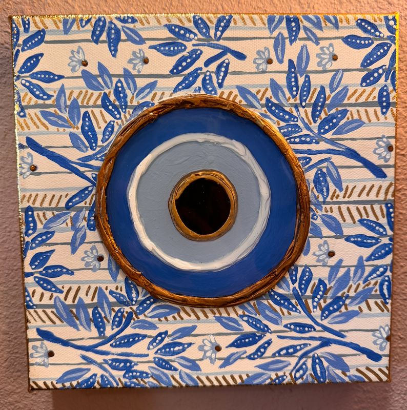 Acadiana Custom Creations Dk Blue Communication Evil Eye