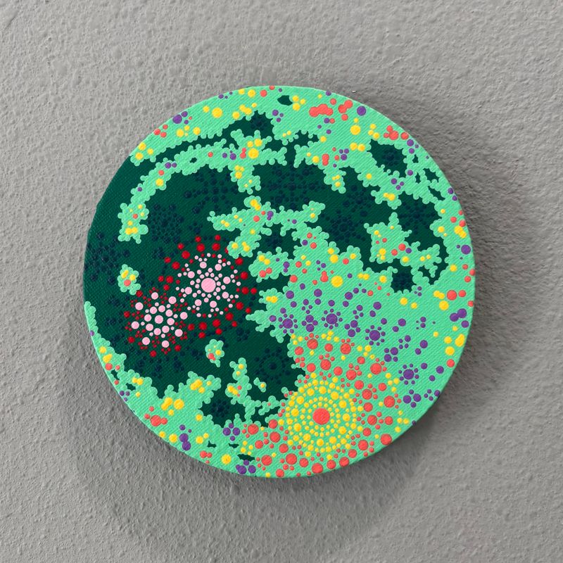 Moon Painting - Small/5in by Sarah Schroeder