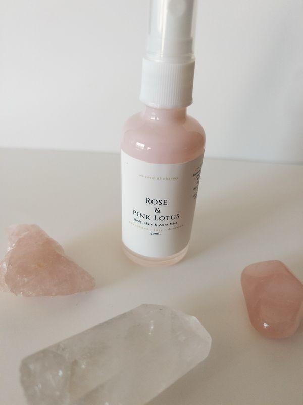 SA Rose &amp; Pink Lotus Spray
