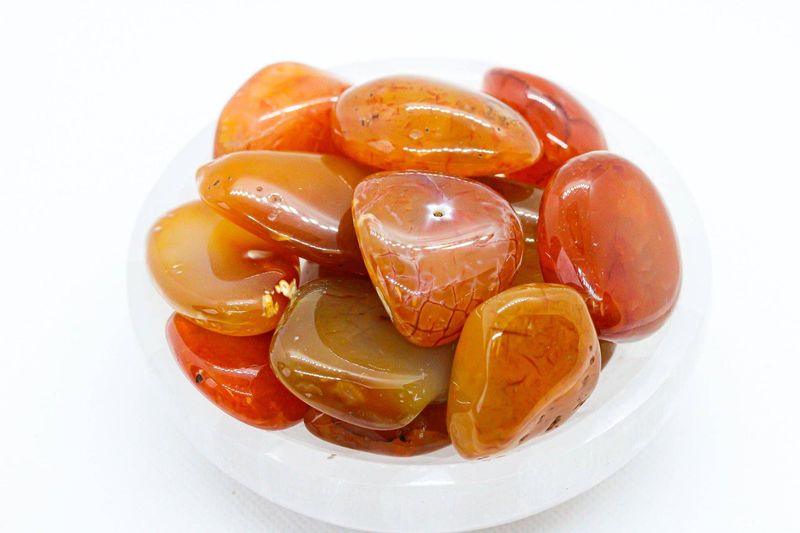 Natural Carnelian Tumbled 30-45mm 1KG