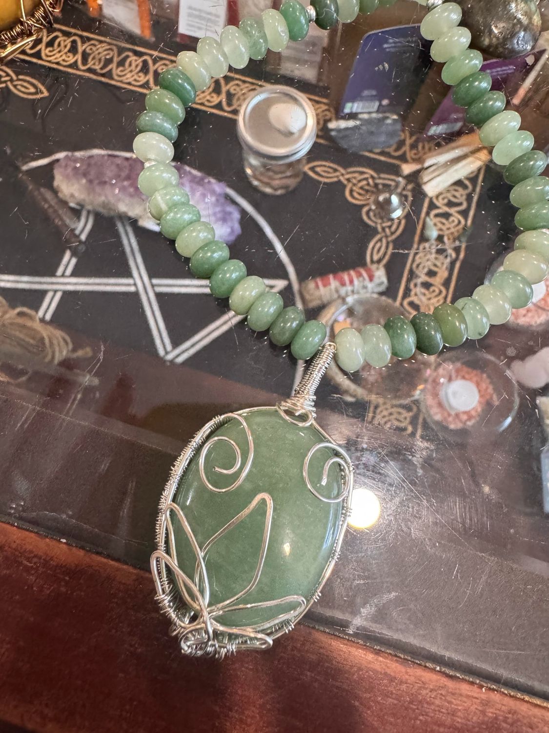 Kosmic Creations Green Aventurine Necklace