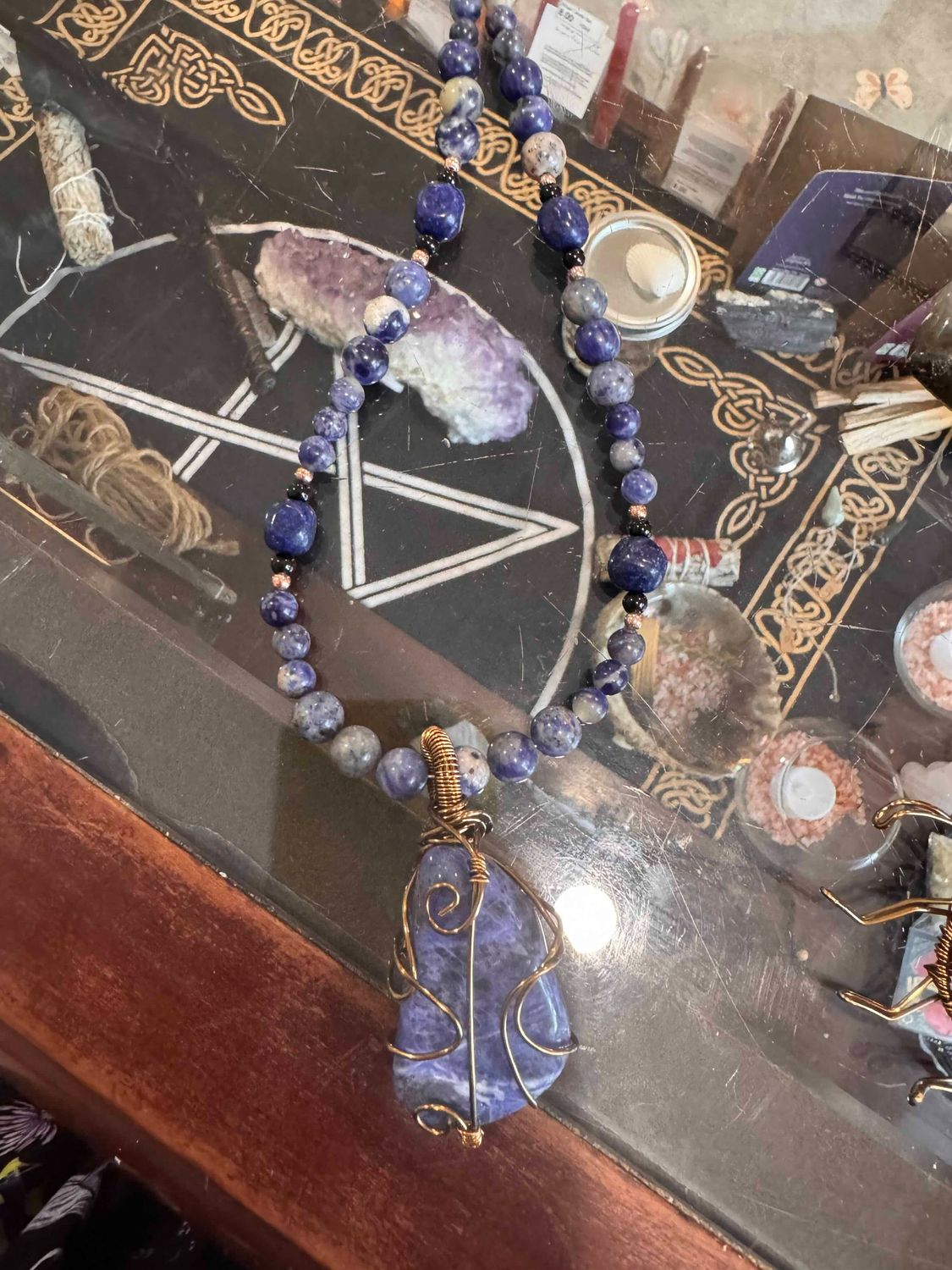 Kosmic Creations Sodalite and Lapis Necklace