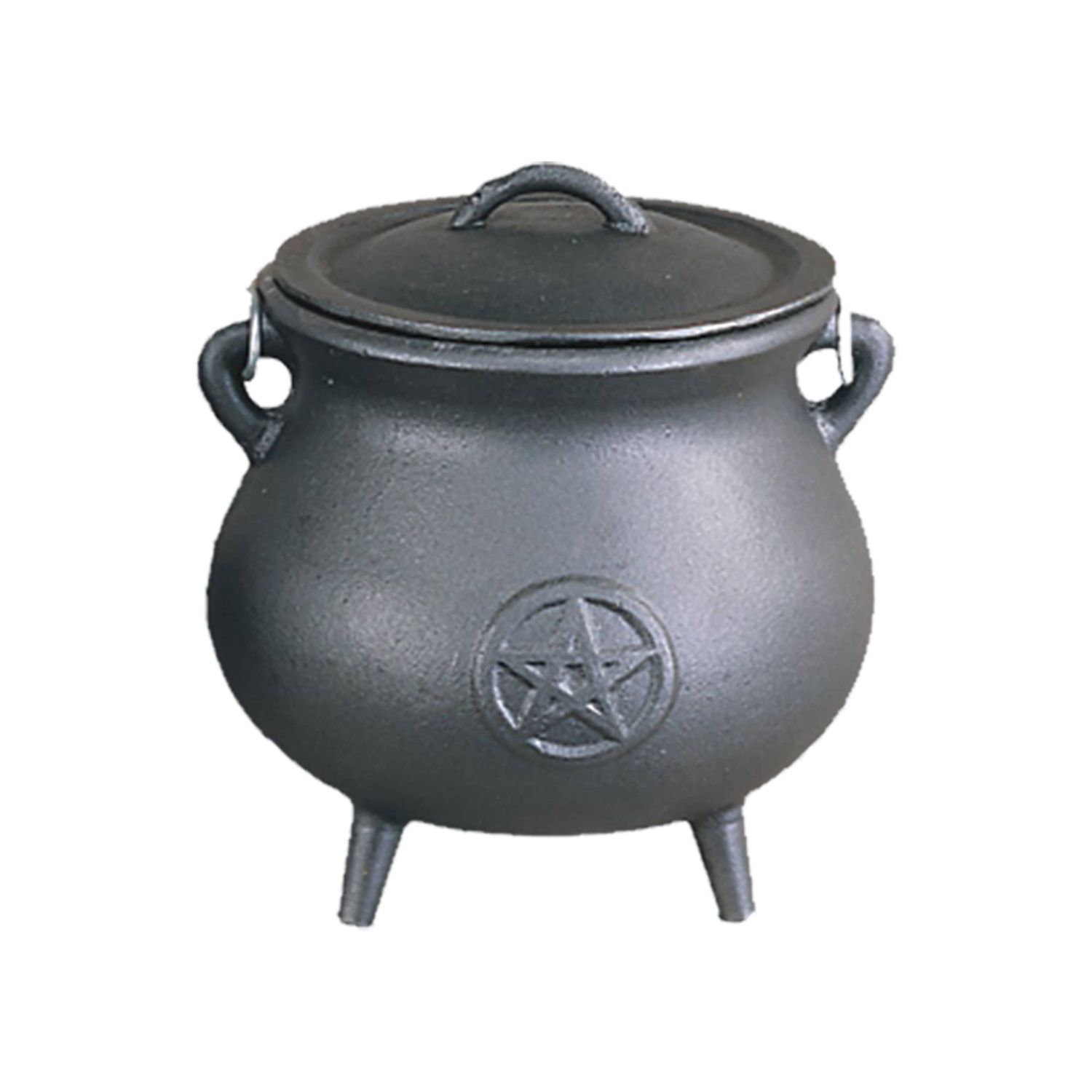 Cast Iron Cauldron - Pentagram (7 in.)