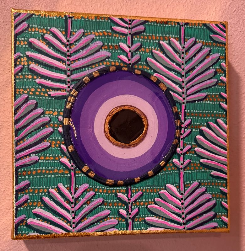 Acadiana Custom Creations Purple Imagination Evil Eye