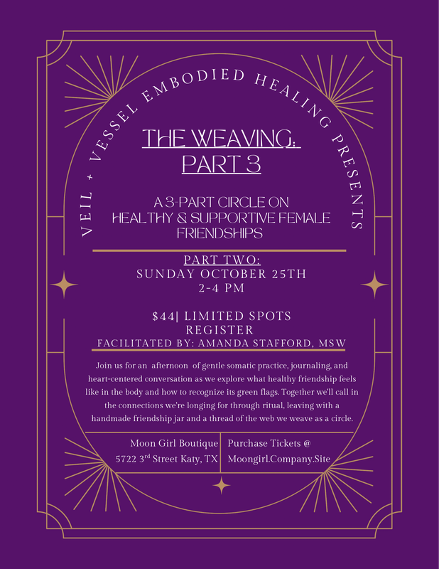 Sisterhood Workshop: Part 3 with Amanda Stafford