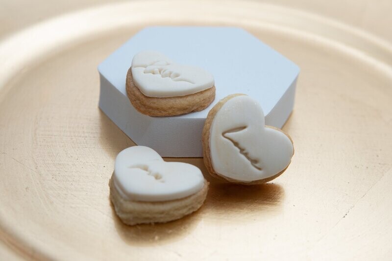 Wedding Biscuits Favours  - Trio of Love Hearts