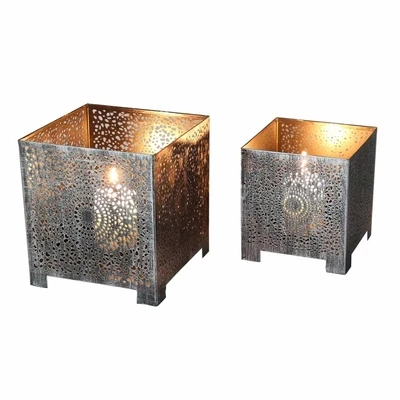 Orientalische Windlichter 2er Set FEZ Kerzenhalter