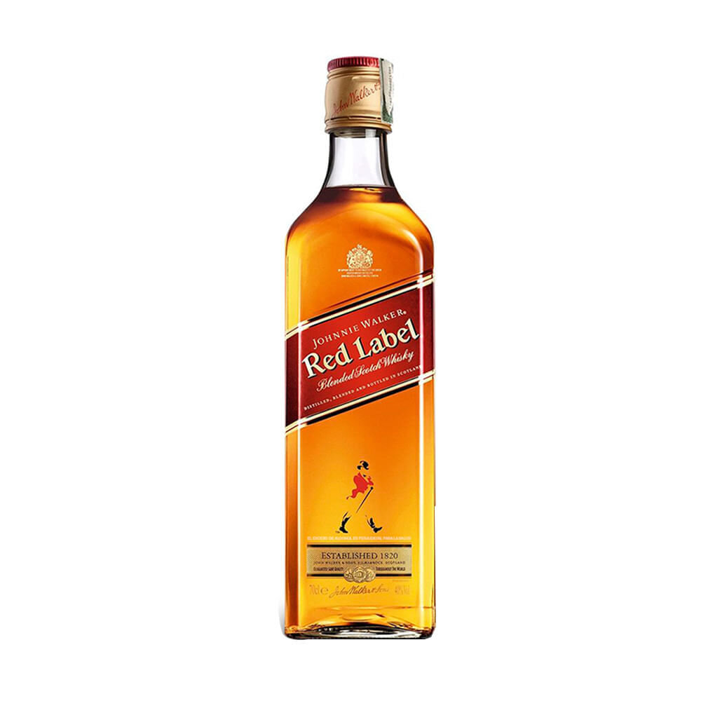 Red label botella