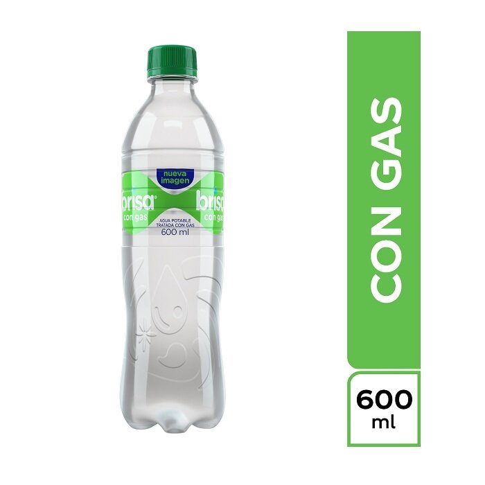 Agua brisa 600 ml con gas