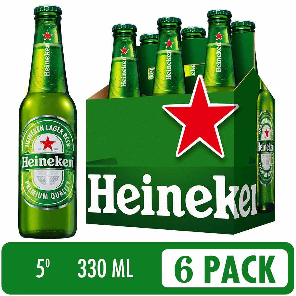 Cerveza heineken 330 six