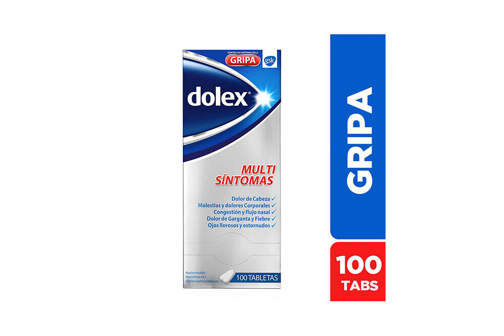 Dolex gripa x100 tab