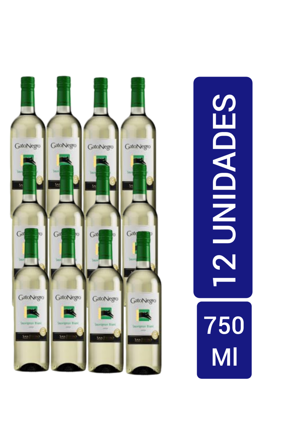 VINO GATO BLANCO X 12