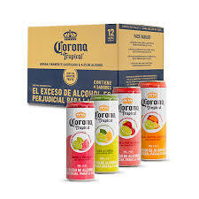 Cerveza corona lata tropicales caja