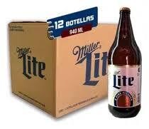 Cerveza miller light lt bandeja