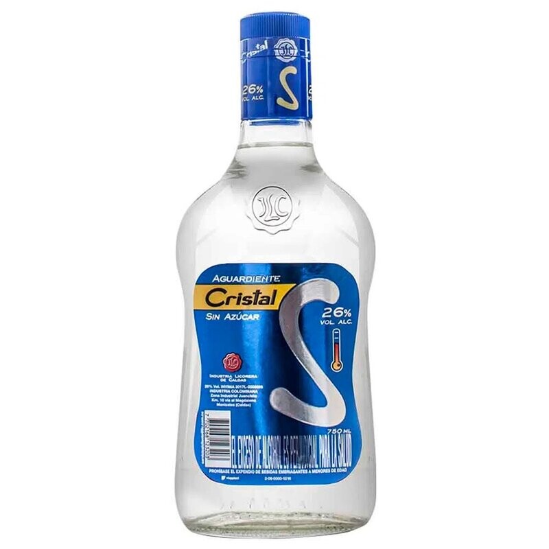 AGUARDIENTE CRISTAL 1/2