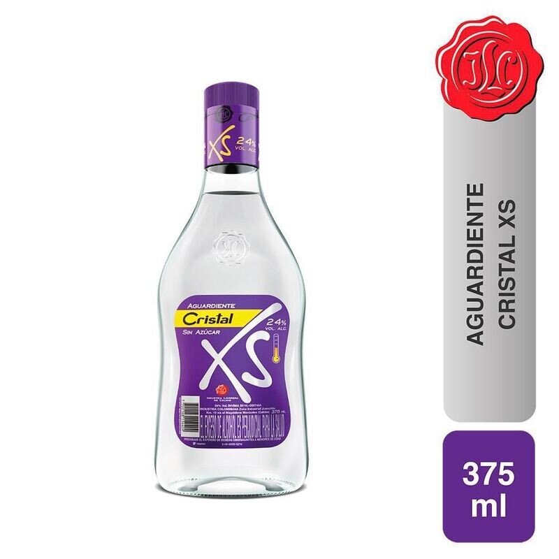 AGUARDIENTE CRISTAL SIN AZUCAR 1/2