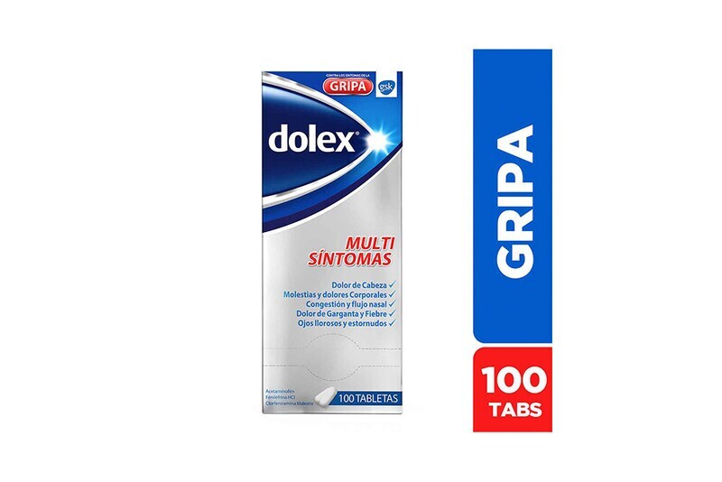 Dolex gripa x100 tab