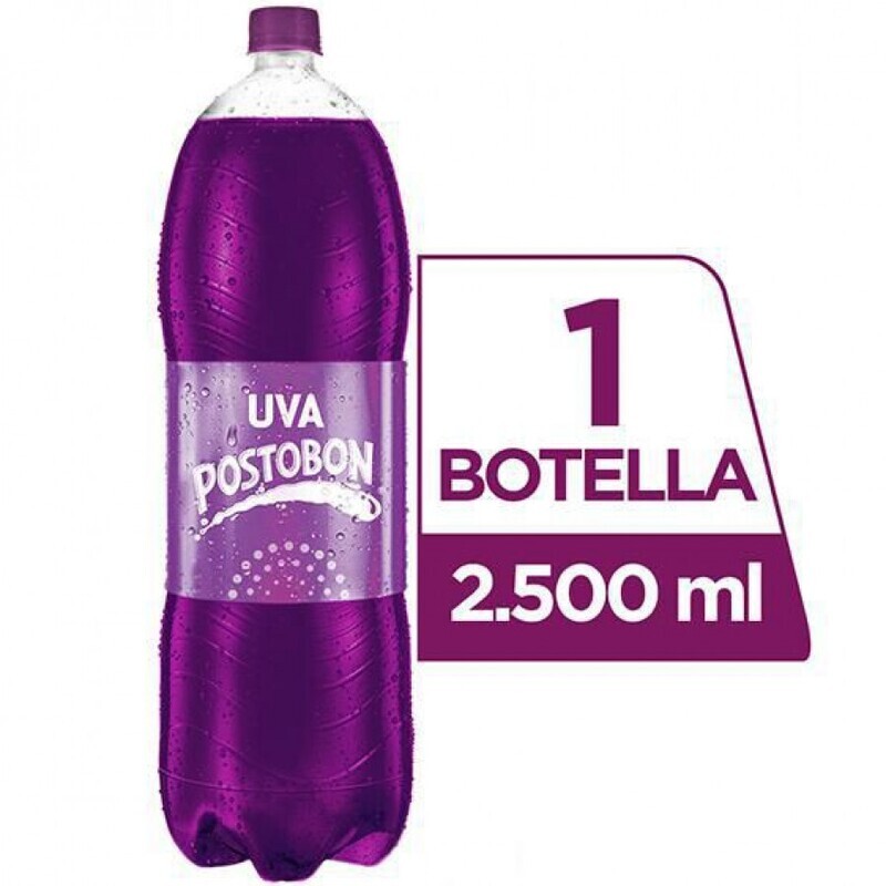 Postobon 2.5 pepsi/7up/uva