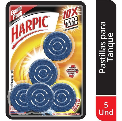 Harpic pastillas x5