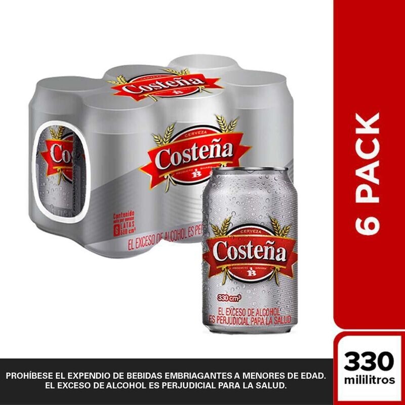 Cerveza coste-gris six