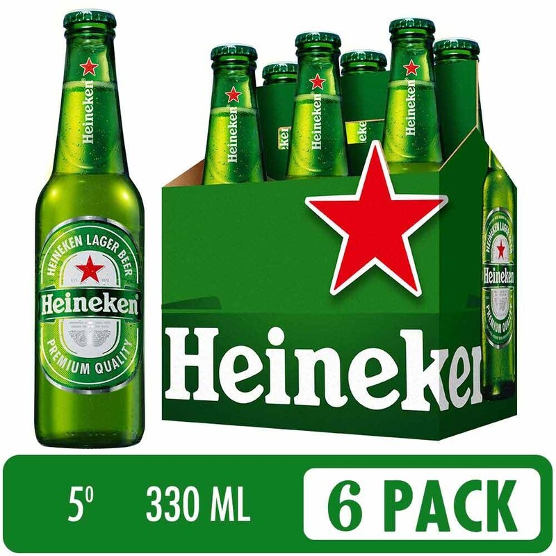 Cerveza heineken 330 six