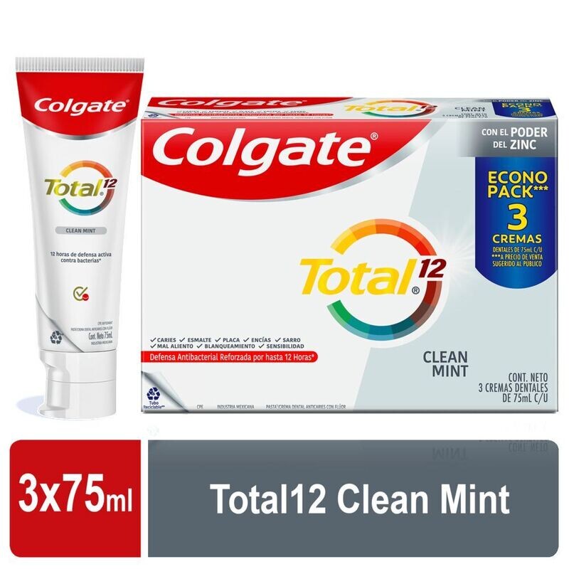 Colgate total 75ml x 3