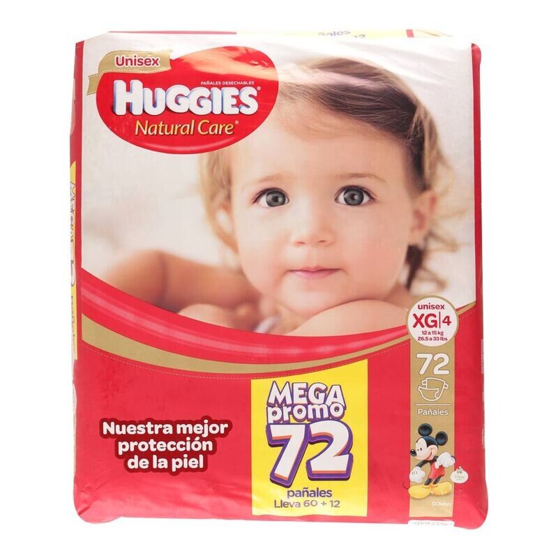 Pañal huggies et 4 x 72 und