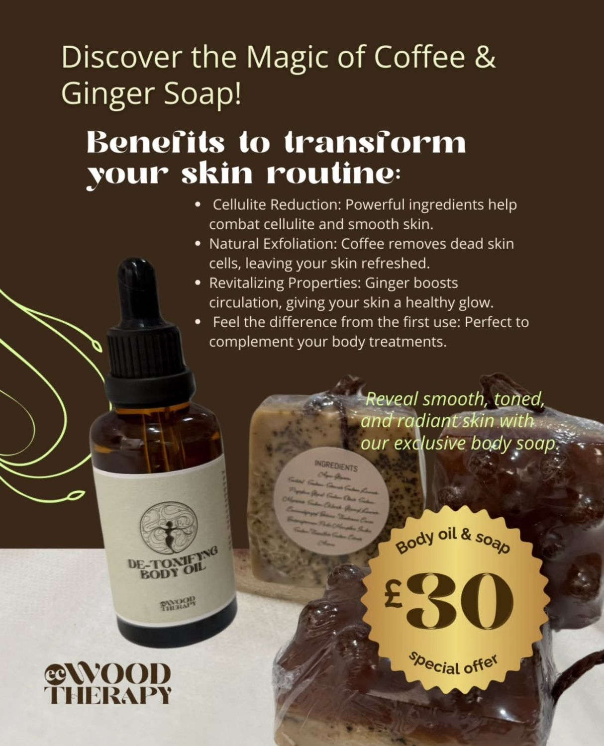 Body oil &amp; soap