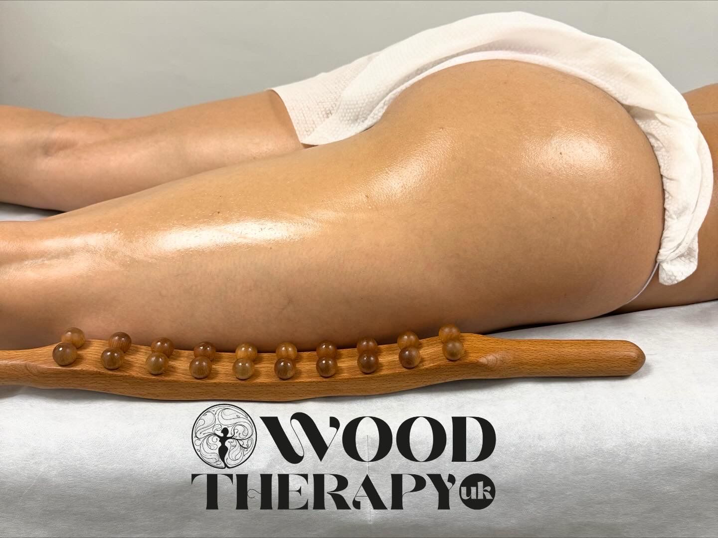 Cellulite on legs and buttocks based on wood therpay and manual lymphatic drainage