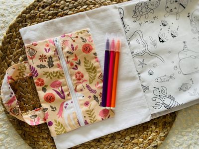 Cahier de coloriage lavable + feutres