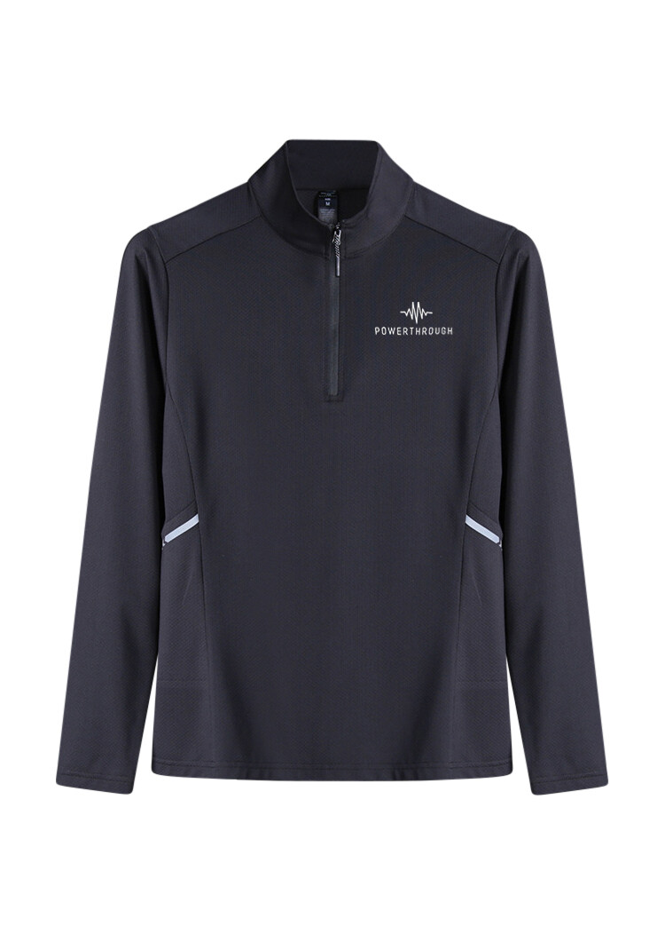 Unisex 1/4 Zip - Black