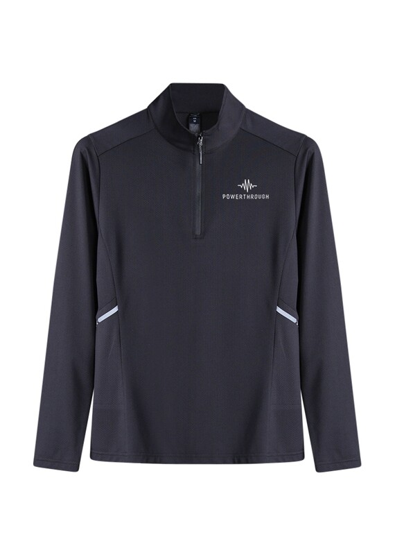 Unisex 1/4 Zip - Black