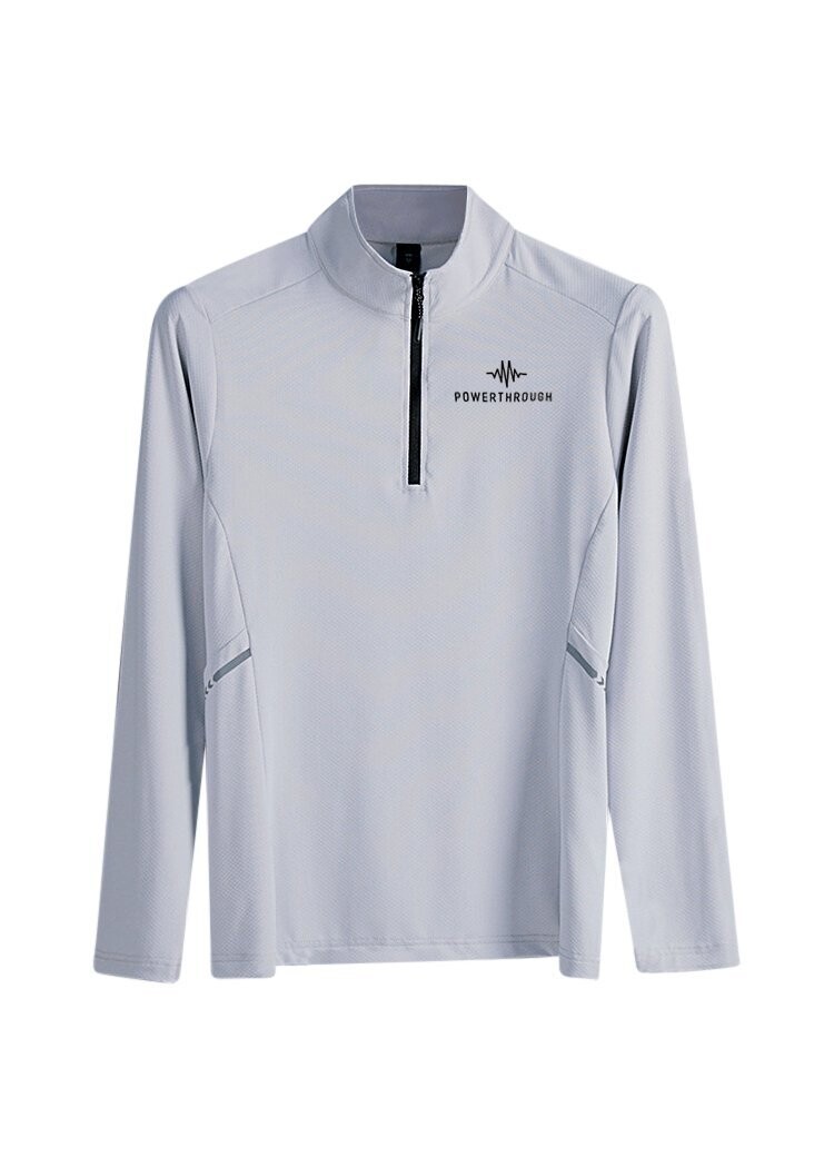 Unisex 1/4 Zip - Grey