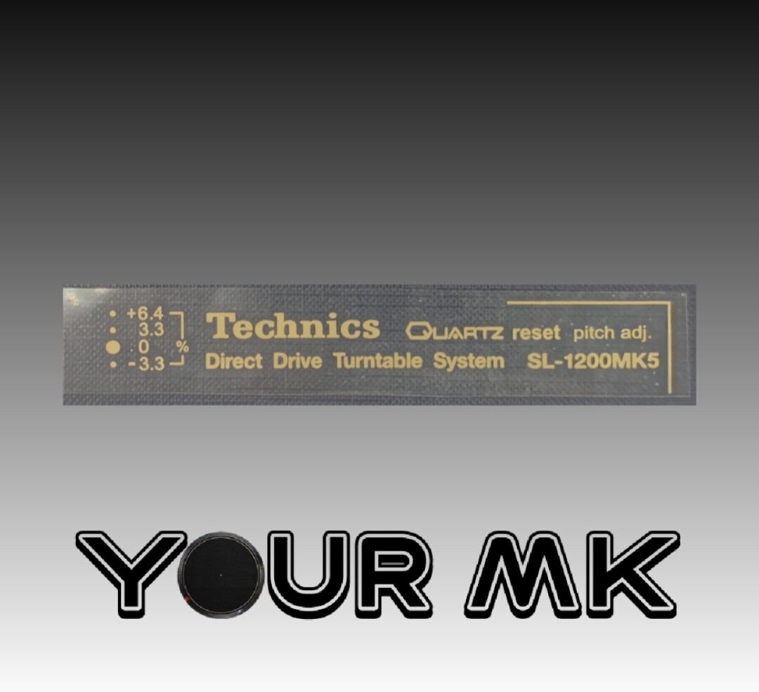 Letras Doradas transferibles SL1200 MK5