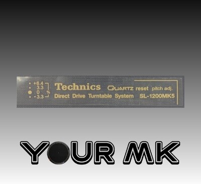 Letras Doradas transferibles SL1200 MK5