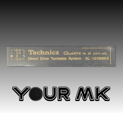 Letras Doradas transferibles SL1210 MK5
