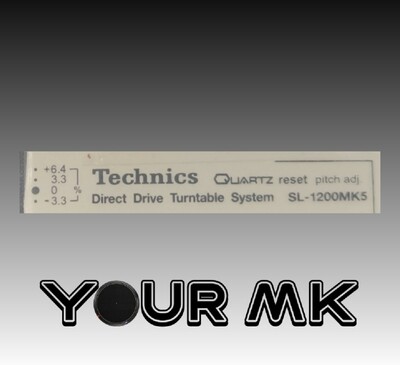 Letras negras transferibles SL1200 MK5