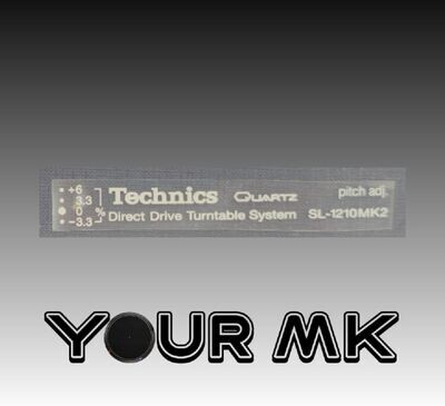 Letras blancas transferibles SL1210 MK2