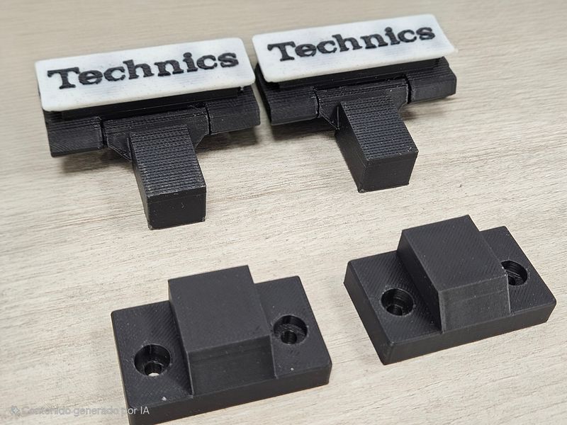 Bisagras 3D para Technics SL1200 / SL1210 – Modelos MK2, MK4, M3D y MK5
