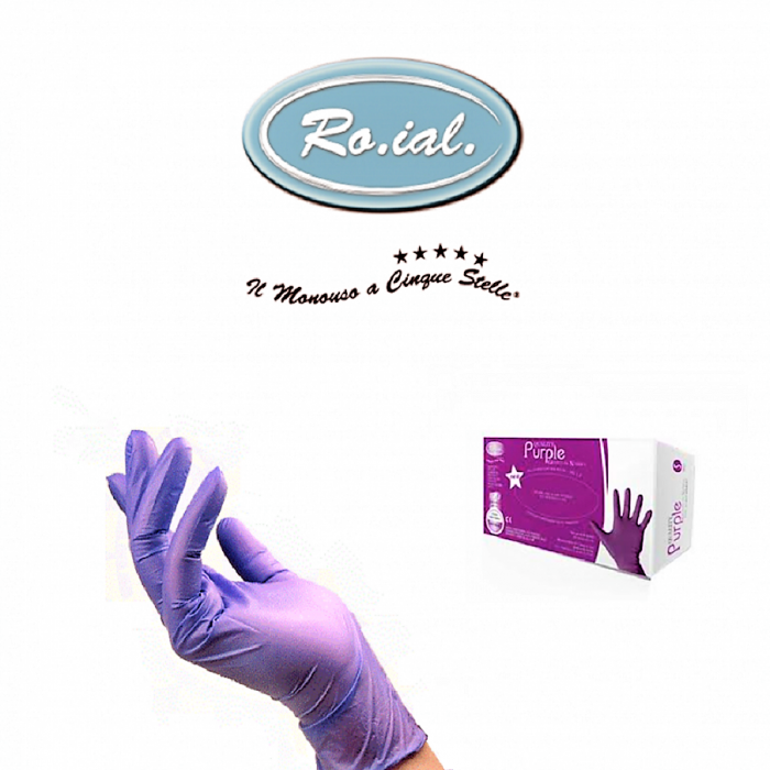 GUANTI IN NITRILE VIOLA- 100 PZ
