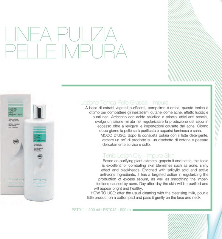 Phyto lozione tonica ACNEIS pelli impure grassa 500 ml