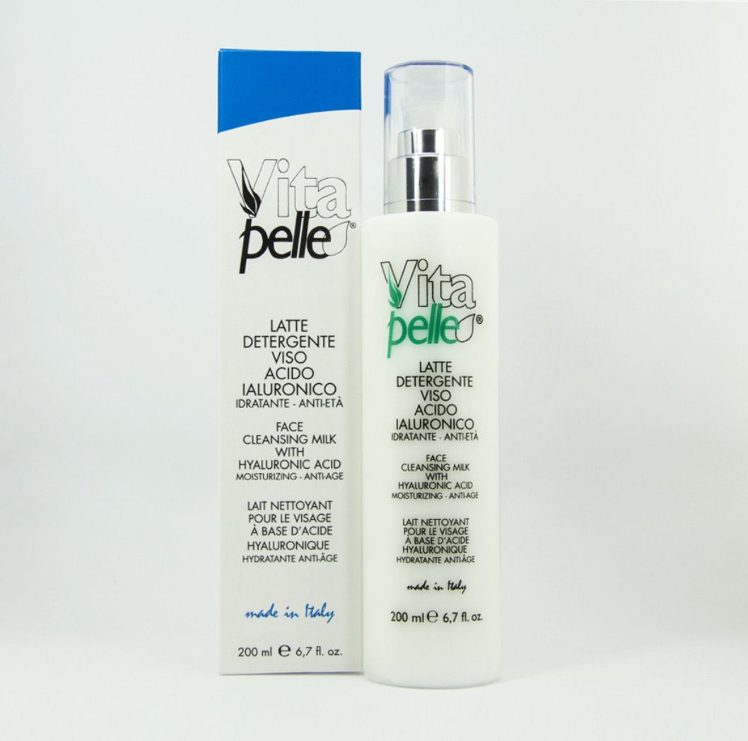 Vitapelle Latte Detergente Viso Acido Ialuronico idratante- anti-età 200 ml